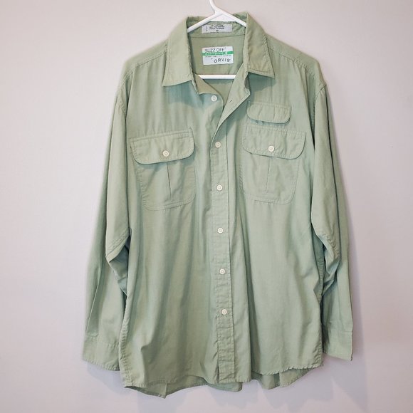 Orvis Other - Orvis green buzz off hiking button up shirt mens M